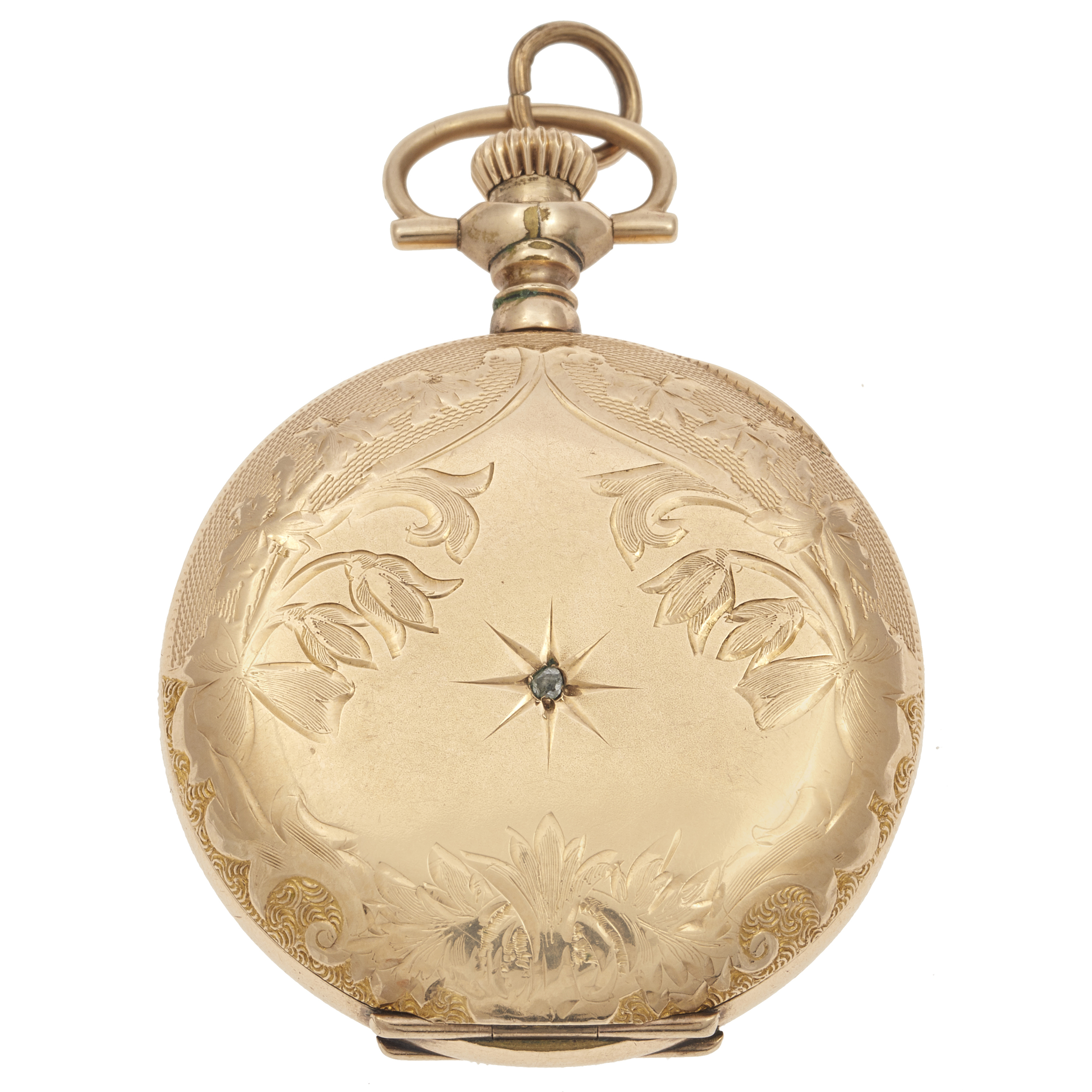 Ladies Elgin Diamond, Gold-Filled Pocket Watch | Fine Estate, Inc