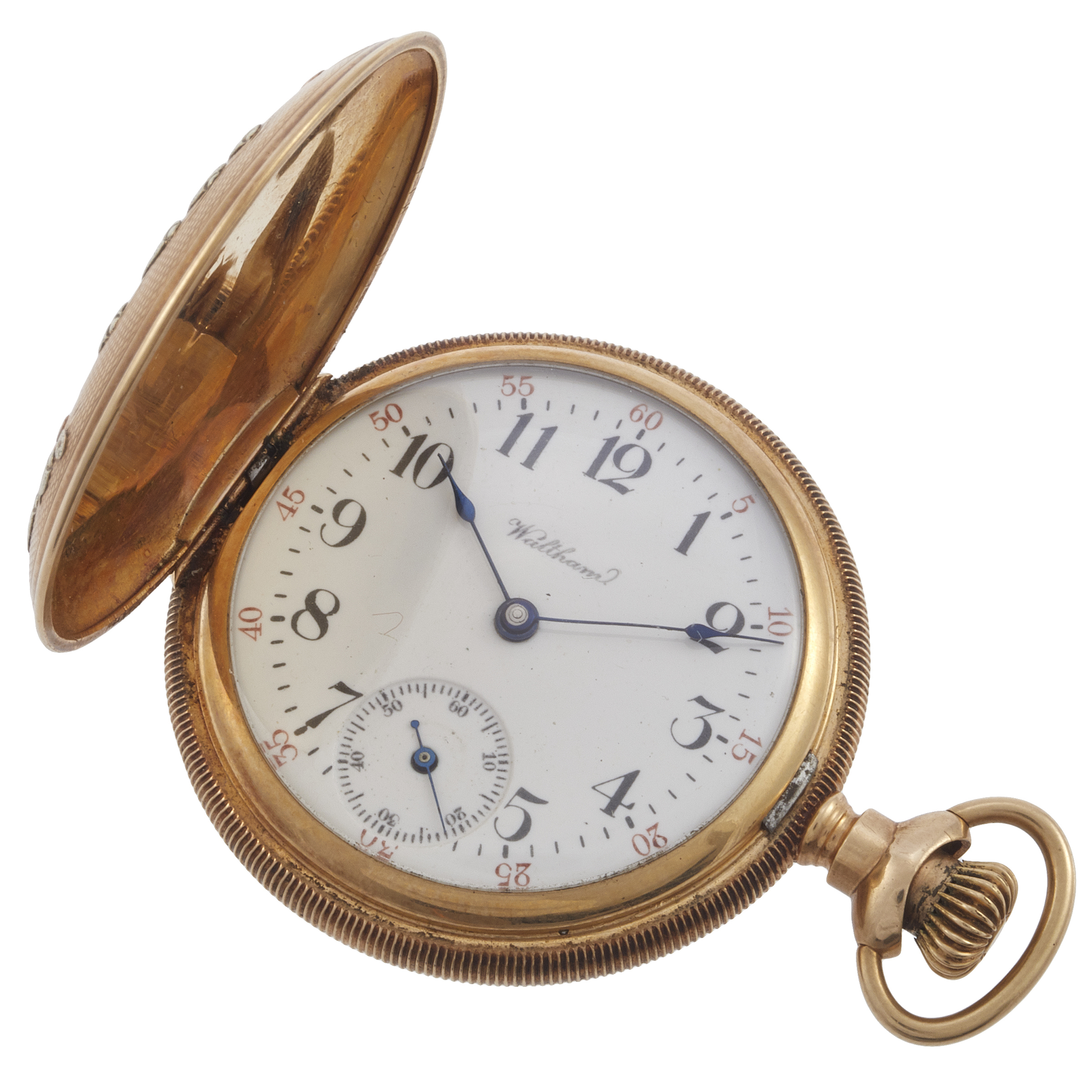 waltham pocket watch gold